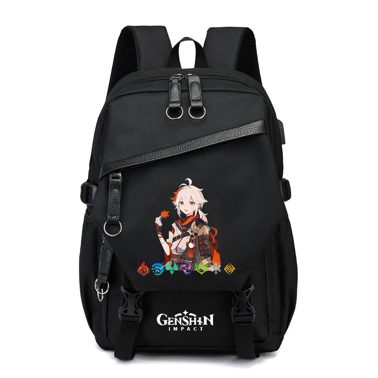 Genshin Impact Anime New Schoolbag Junior High School Primary School Students Men and Women Large-capacity Multi-layer Backpack