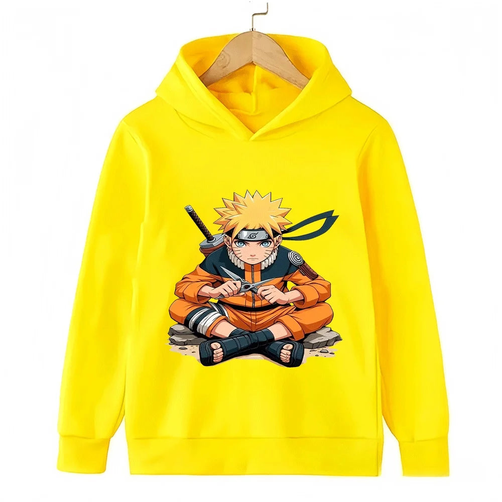 Anime Uzumaki Naruto Kids Printed Hoodie – Long Sleeve Pullover Sweatshirt for Boys & Girls 6