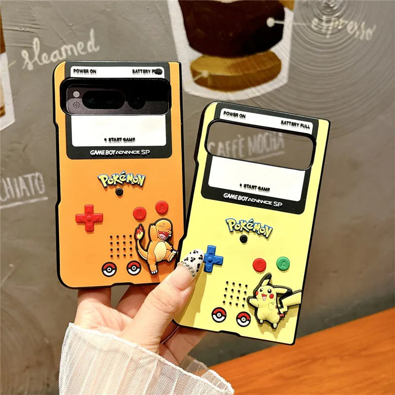 Pokémon Flip Case – Pikachu, Charmander & Squirtle | Google Pixel Fold Series