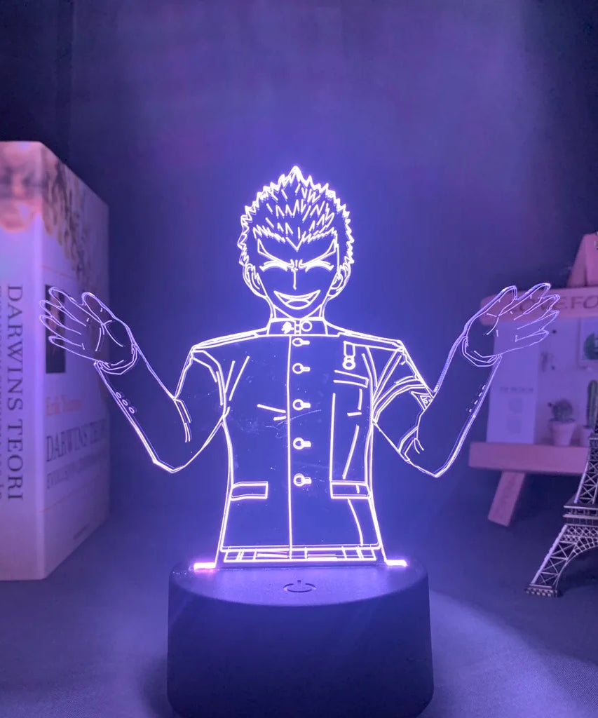 Anime Danganronpa V3 Nagito Komaeda Led Night Light Nagito Komaeda Game Figure Bedside Lamp for Bedroom Decor Kids Manga Gifts