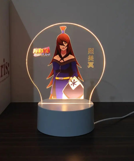 New Animation Naruto anime peripheral light-up stand night light Naruto Sasuke Uchiha Itachi Gaara Kakashi Tsunade holiday gift