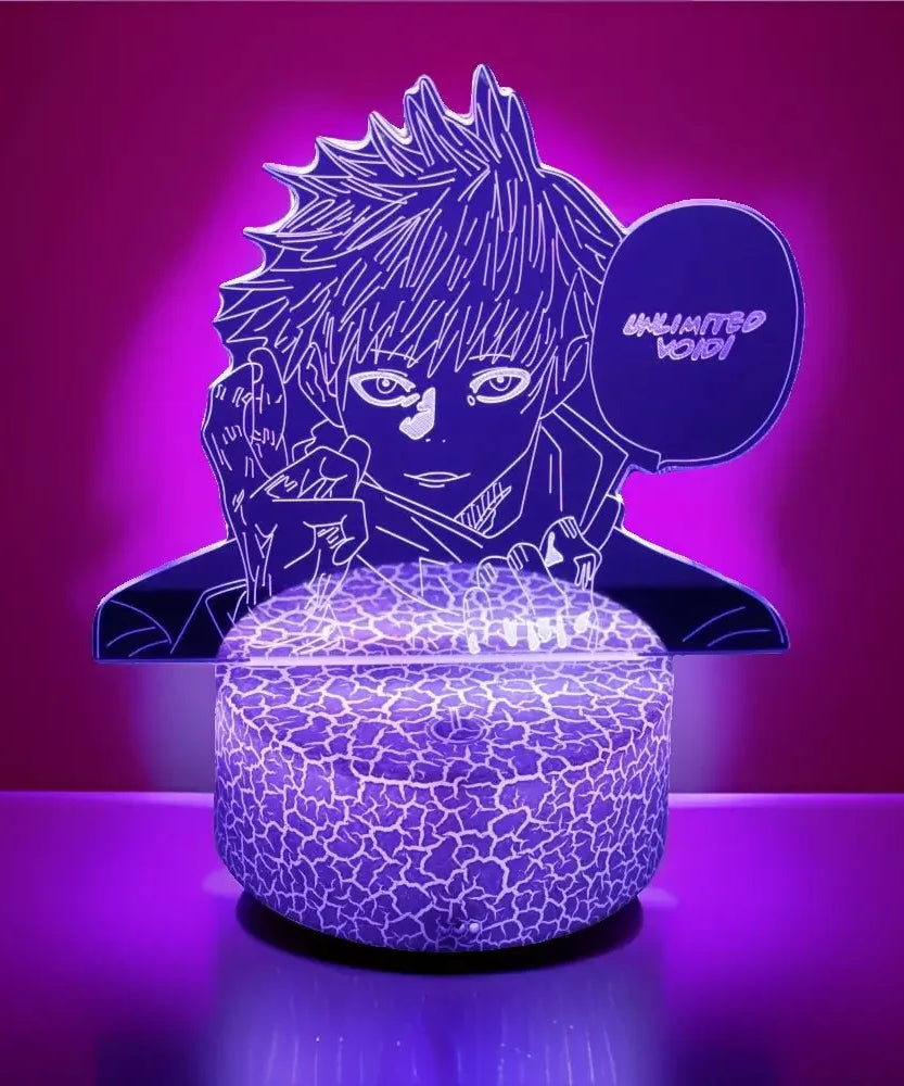 3D Anime Lamp Jujutsu Kaisen Led Night Light RGB Table Lamps Satoru Gojo Action Figure Kids Bedroom Desk Home Decor Friend