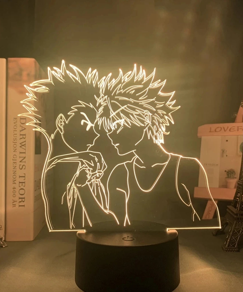 Anime Hunter X Hunter Led Night Light Killua Zoldyck Figure Nightlight Color Changing Usb Battery Table 3d Lamp Gift for Kids