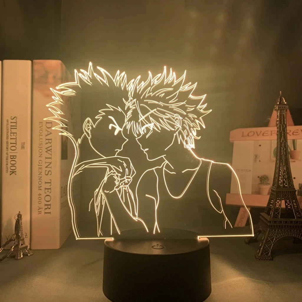 Anime Hunter X Hunter Led Night Light Killua Zoldyck Figure Nightlight Color Changing Usb Battery Table 3d Lamp Gift for Kids
