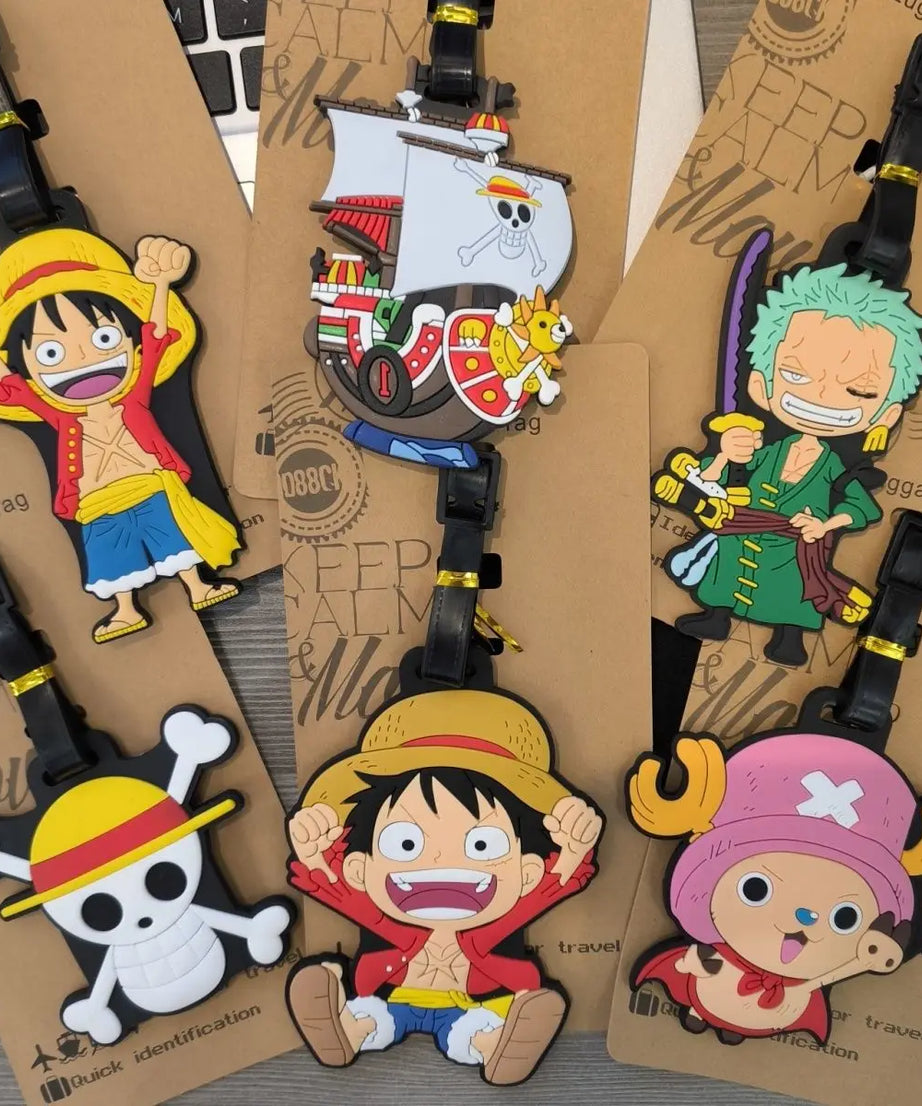 Anime One Piece Boarding Check in Hang Tag Accessories Joba Lu Fei Suolong Luggage Tag Cute Creativity