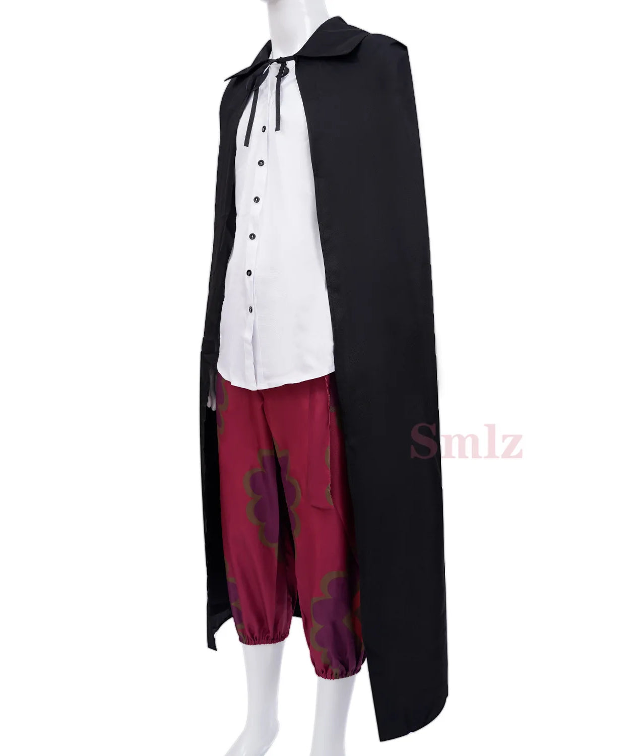 Anime One Piece - Shanks Cosplay Wig & Costume Set – Red Pants & Cloak