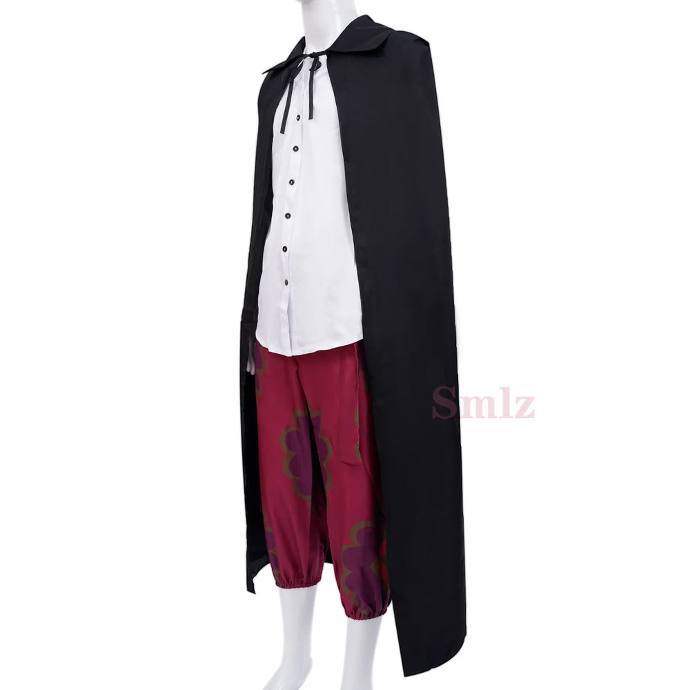One Piece Shanks Cosplay Costume & Wig — Red Cloak Set 3