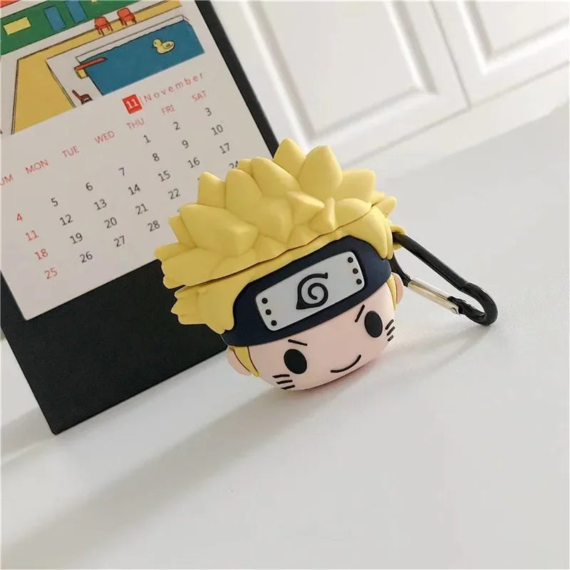 Anime Naruto Cartoon Silicone AirPods Case – Protective Earphone Cover for AirPods Pro & 1 2 3 4 2