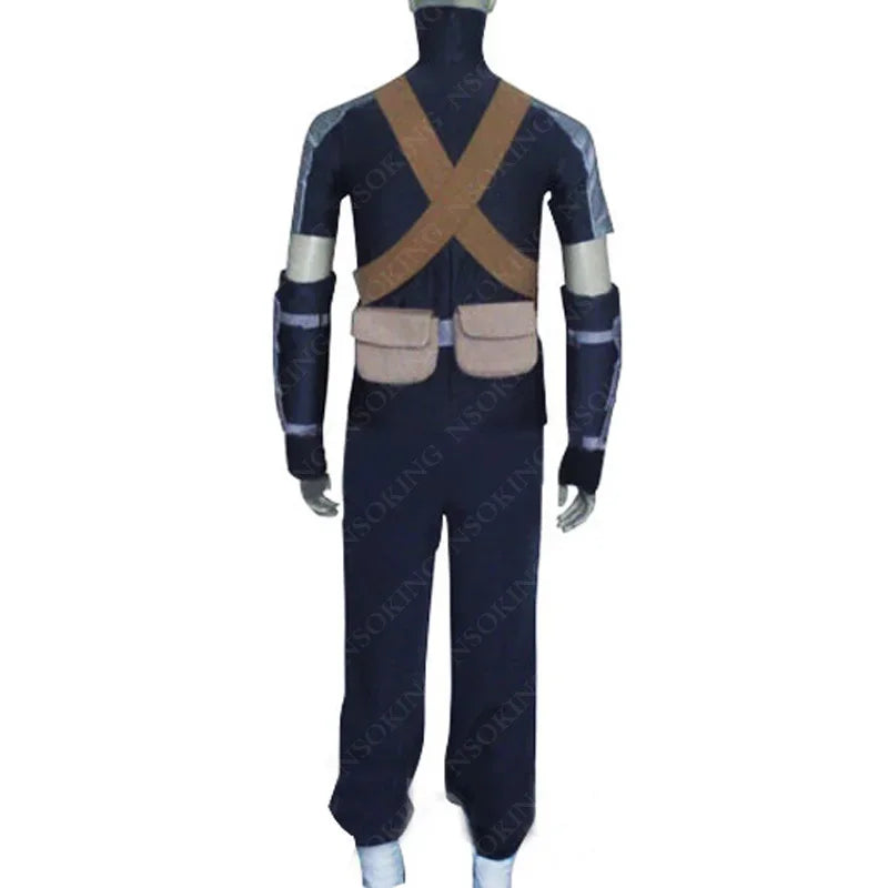 Anime Naruto The Last Ninja Suit Cosplay Costume – Obito & Kakashi Uniform Full Set 2