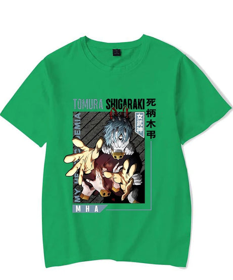 New Shigaraki Tomura Print T Shirts Women Men Casual Round Neck Tees Top Summer Cool Anime Loose Short Sleeve