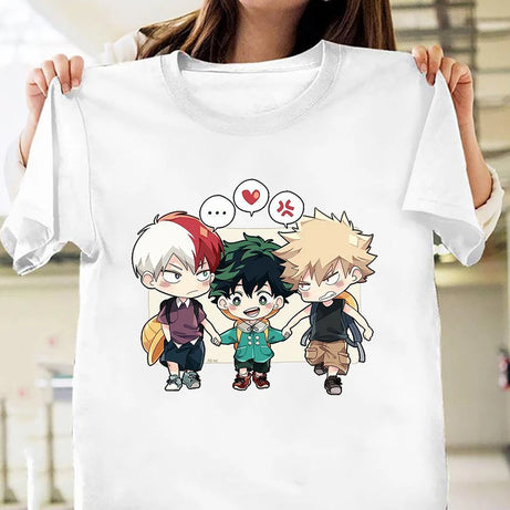 My Hero Academia Deku, Todoroki, Bakugou T-shirt Unisex Casual