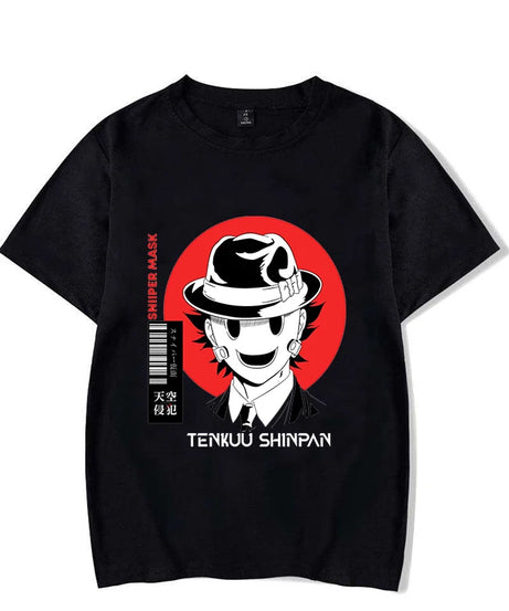 New Anime High-Rise Invasion Printed T-Shirts Women Men Short Sleeve Funny Round Neck Tee Shirt Casual Summer Tops