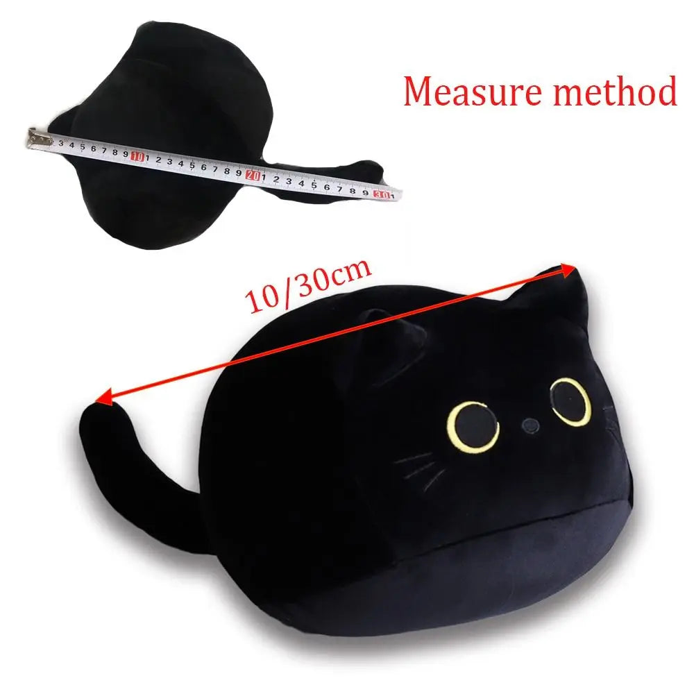 10/30CM Cat Doll Small Pendant Cuddly Pillow Cushion Ins Black Cat Plush Toy Doll for Girl Gift Plushie Stuffed Toys
