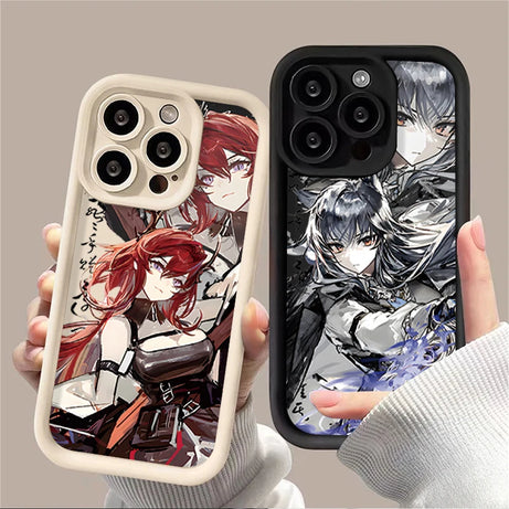 Anime Arknights Case for iPhone 14 15 Pro Max 13 12 11 X XS XR 7 8 Plus SE 2020 Matte Soft Silicone Printing Protective Cover