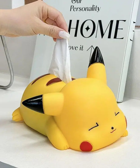Pikachu Car Cute Desktop Creative Pikachu Tissue Box Ornament Pok é mon Paper Box Anime Peripheral Model