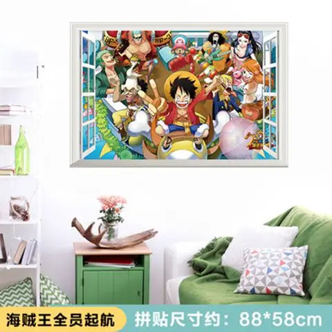 One Piece Luffy Wall Poster — Self-Adhesive Sticker 6