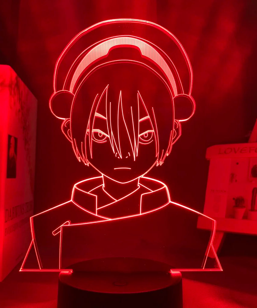 Anime Avatar The Last Airbender  3D LED Lamp Aang Zuko Iroh Toph Beifong Suki Figure Nightlight  for Kids Child Bedroom Decor