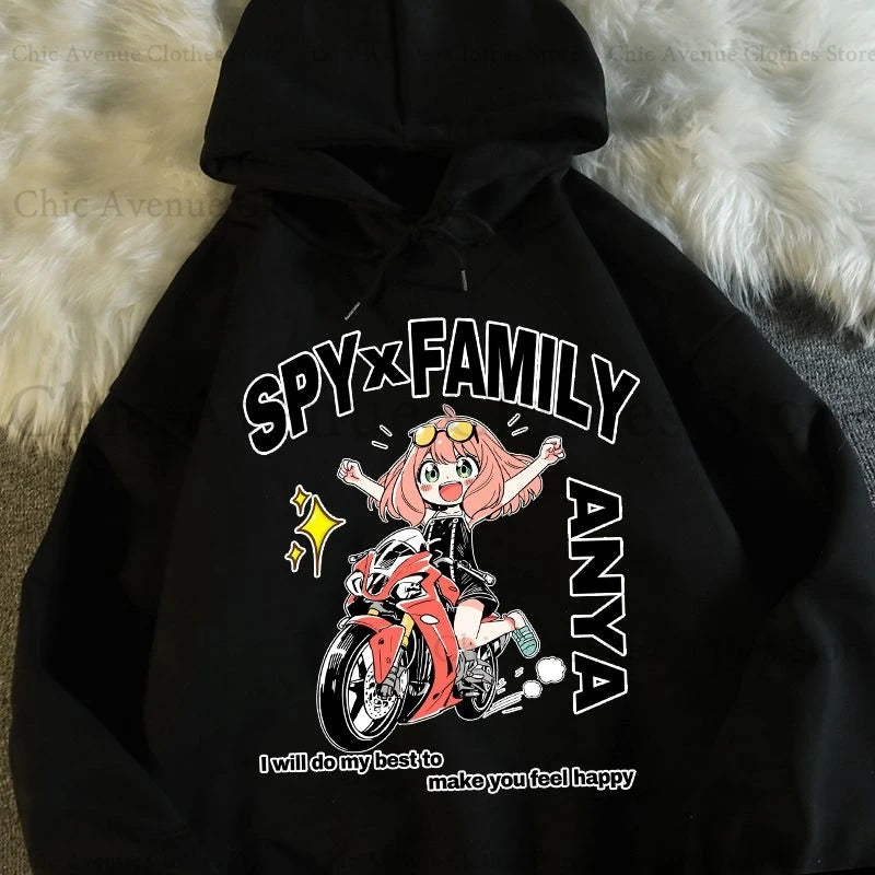 Spy x Family Series Anime Print Graphic Hoodie – Unisex Long Sleeve Pullover 4