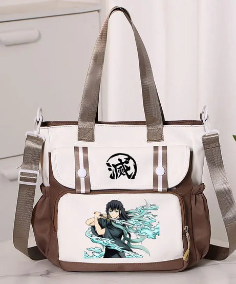 Anime Demon Slayer Kamado Tanjirou New Shoulderbag Men Women Crossbody Bags Student Fashion Large Capacity Handbag Holiday Gifts
