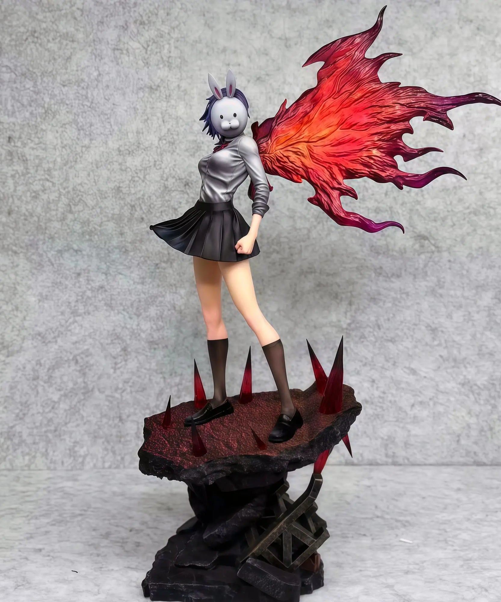 28cm Tokyo Ghouls Figure Touka Kirishima Figures Two Headed Statue Collection Dolls Desk Decora Model Toys Kids Birthday Gifts