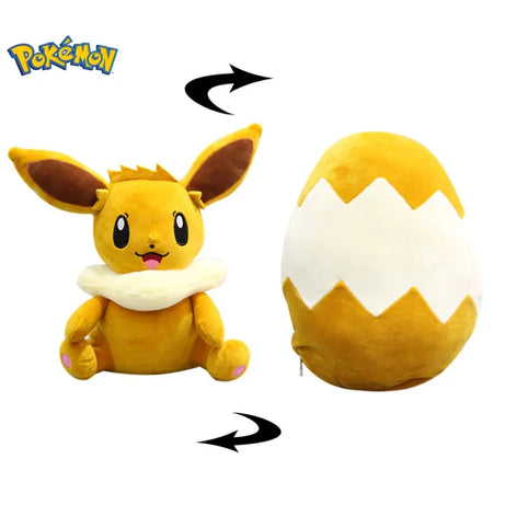 Pokemon Eevee Transforming Egg Reversible Plush Toy Pillow