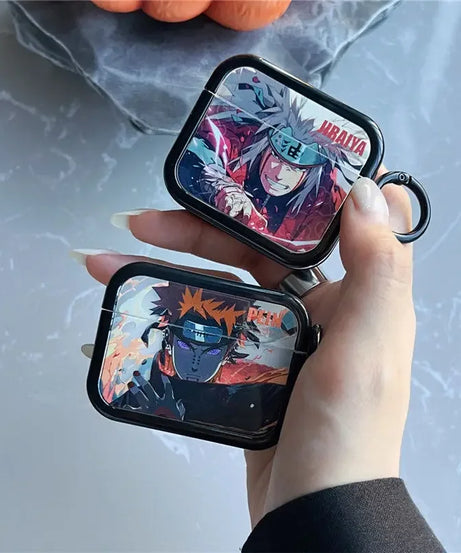 Anime Naruto Jiraiya Payne Itachi Apple Airpods pro2 protective cover 2/3 generation wireless Bluetooth headset shell for men