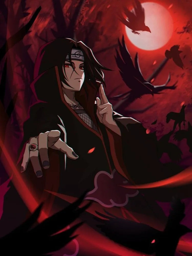 Uchiha Itachi New Diamond Painting Mosaic Naruto Cartoon Art Cross Stitch Embroidery Rhinestones Home Decor Children's Gift