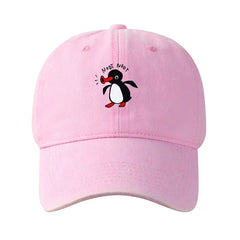 Penguin Washed Cotton Baseball Cap — Adjustable Snapback