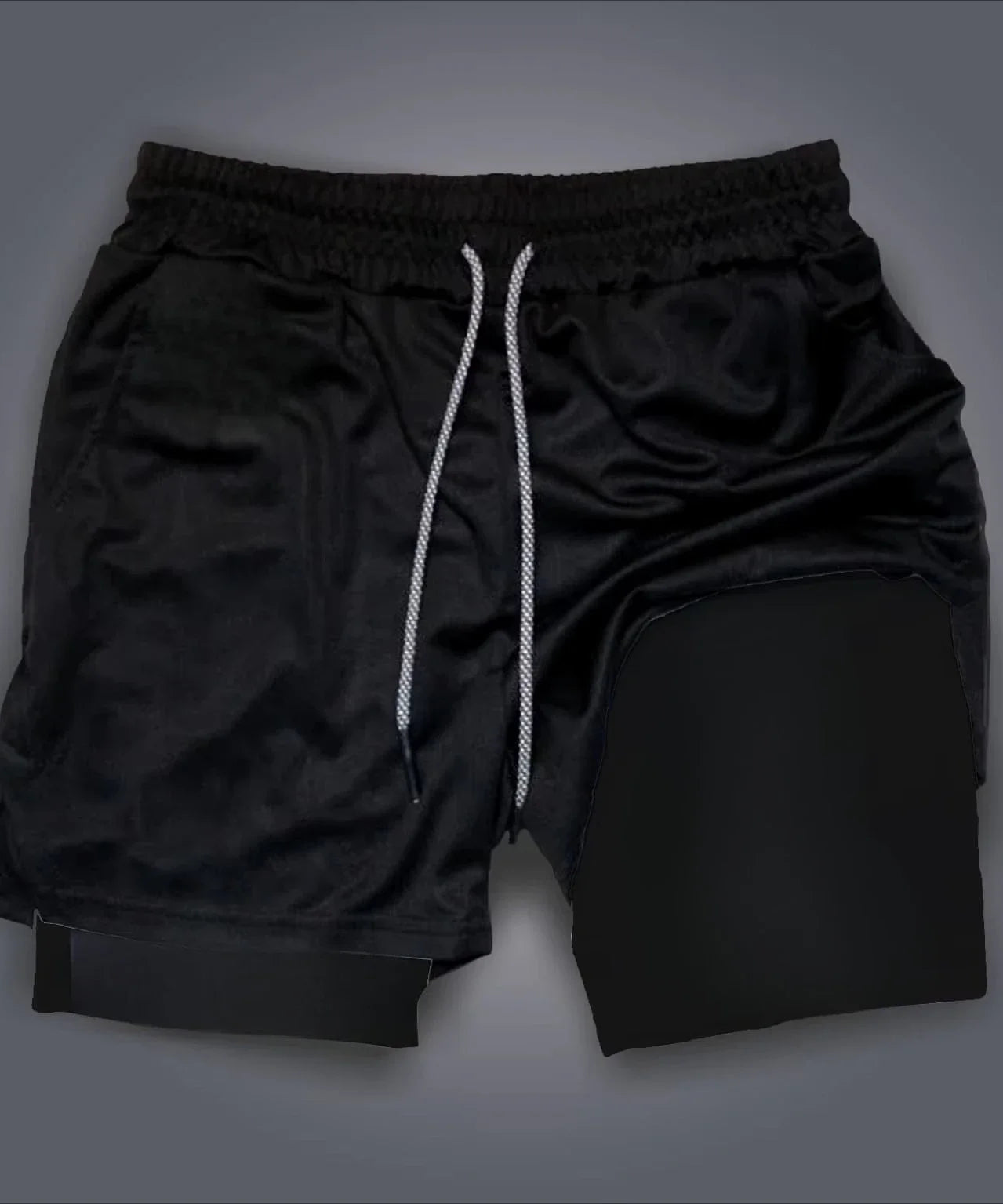 Anime One Piece Men's Shorts Quick-dry Double Layer 2-in-1 Pants Summer Graphic Print Workout Training Fitness Sports Gym Shorts