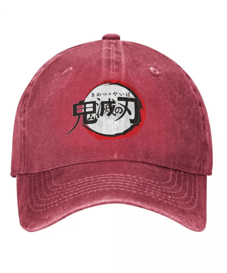 Demon Slayer Anime Baseball Caps Fashion Distressed Washed Snapback Cap Men Women Outdoor Activities Caps Hat