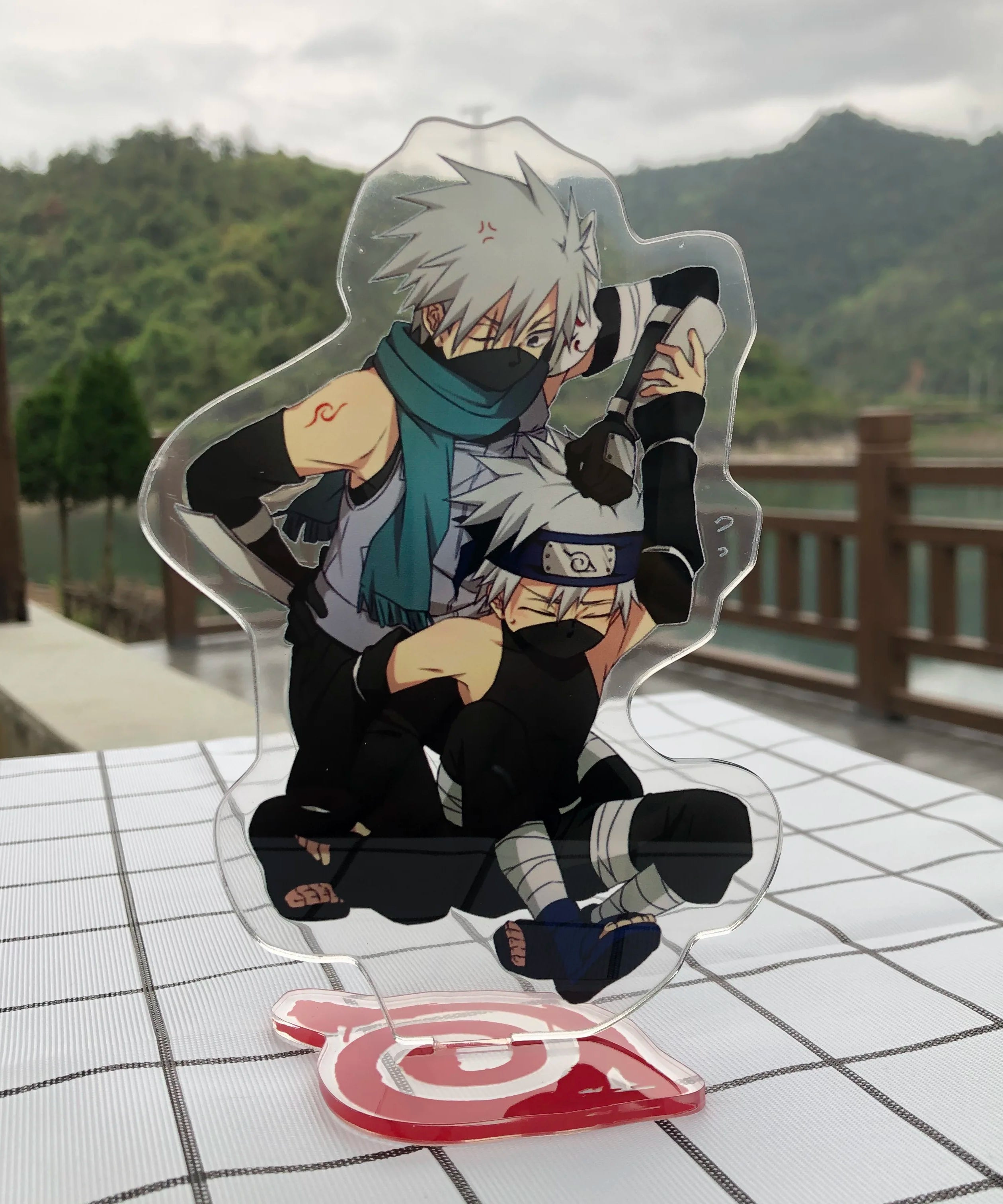 Anime Acrylic Stand Character Model Board Table Decoration Key Chain Kakashi Itachi Sasuke Lady Gift Jewelry Accessories
