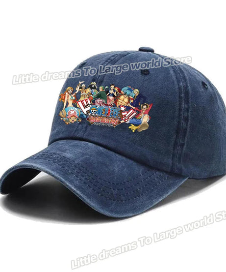 One Piece Baseball Cap Men Anime Printed Snapback Hat Adult Women Summer Sunshade Caps Unisex Hip Hop Casual Adjustable Hat Gift