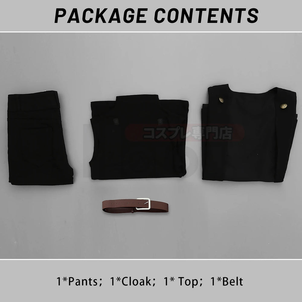 Anime Jujutsu Kaisen Maki Zenin Cosplay Costume – Cloak, Top & Pants Set 5