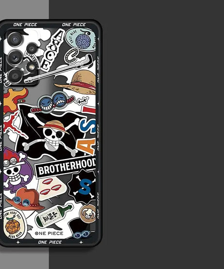 O-neS P-ieceS ZoroS Logo Case for Samsung Galaxy A34 A36 A14 A23 A53 A52S A54 A73 A33 A35 A72 A16 A15 A56 A55 A17 A52 Phone