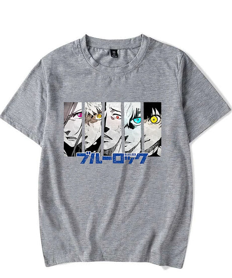 New Anime BLUE LOCK Printing T Shirt Fashion Men/Women Tops Tees Summer Cool Loose Short Sleeve