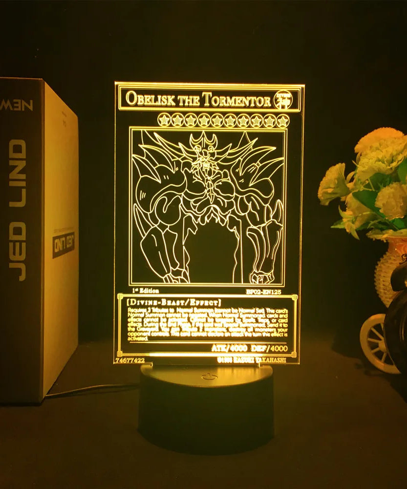 Anime Action Figure Led Night Light Manga Yu Gi Oh Dark Magician Girl for Kid Bedroom Decor Lamp Kawaii Room Decor Light