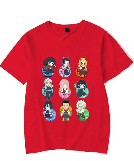 New Fashion Demon Slayer T Shirt Funny Anime Print T Shirt Anime Graphic Tee Shirt Unisex Casual Plus Size Tops