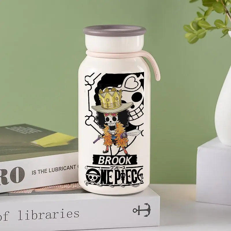 Anime One Piece Monkey D. Luffy Roronoa Zoro Nami Usopp Chopper Nico Robin Franky Insulated Cup Drinking Cup Anime Cup