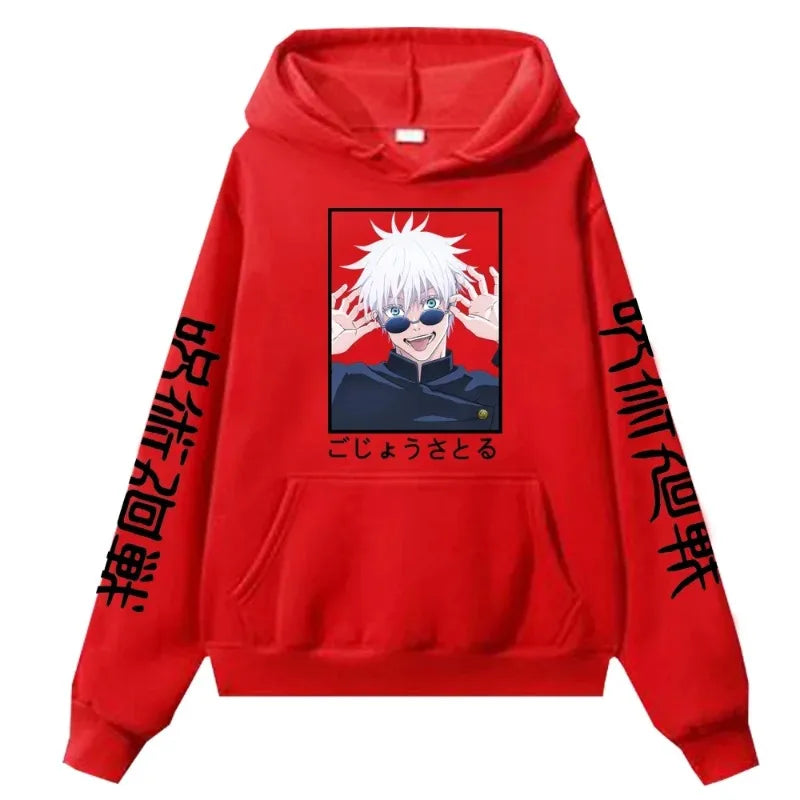 Jujutsu Kaisen Gojo Satoru Manga Graphic Hoodie Harajuku Streetwear 4