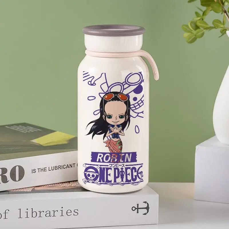 Anime One Piece Monkey D. Luffy Roronoa Zoro Nami Usopp Chopper Nico Robin Franky Insulated Cup Drinking Cup Anime Cup