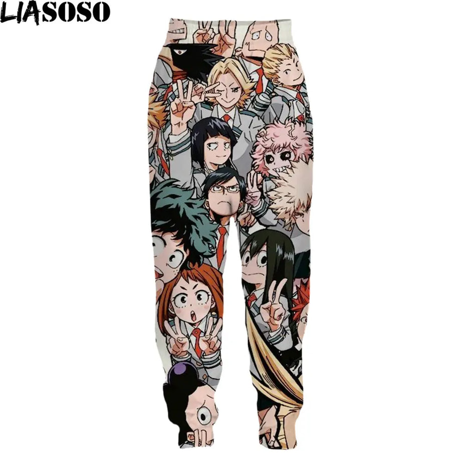 Anime My Hero Academia 3D Print Sweatpants Joggers