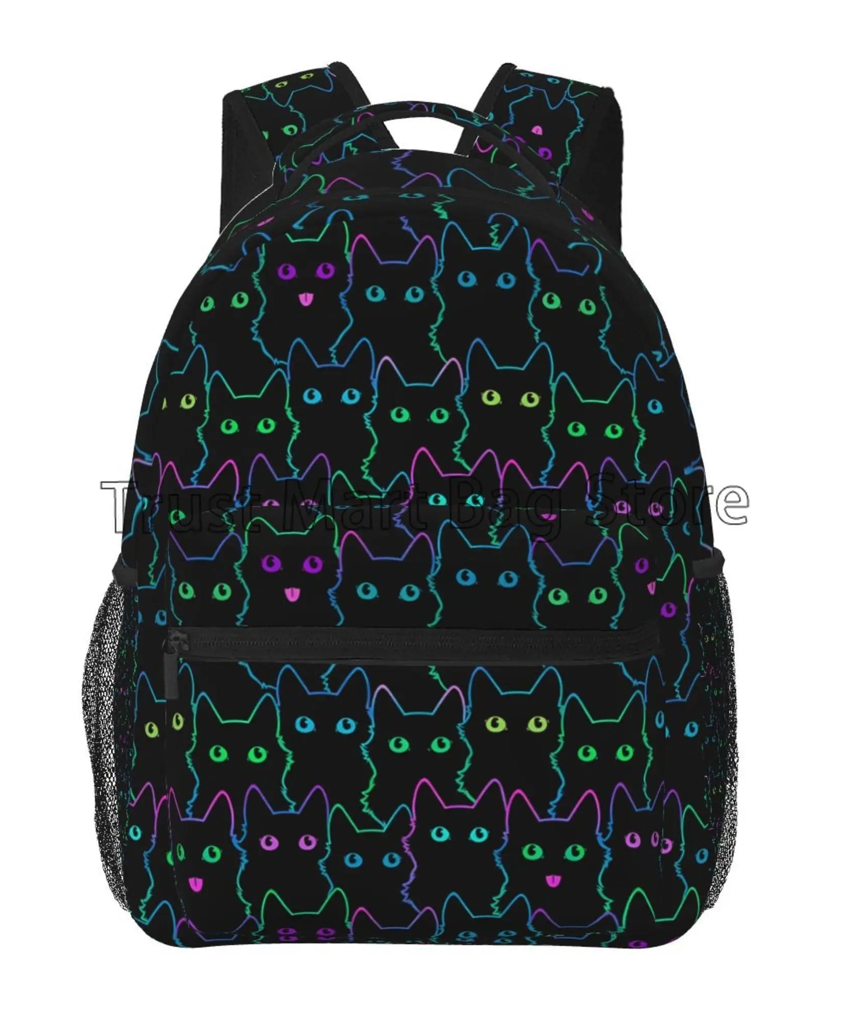 Anime Neko Atsume Women Backpack Mochila for Girls Boys Travel Rucksack Cute Cat Printing Shoulder Bag for Teenages