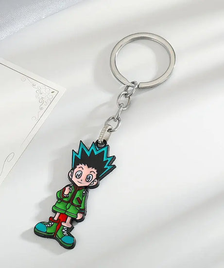 Anime peripherals: HUNTER alloy keychain, Xiaojie pendant, necklace, personality pendant, kids toys holiday gift