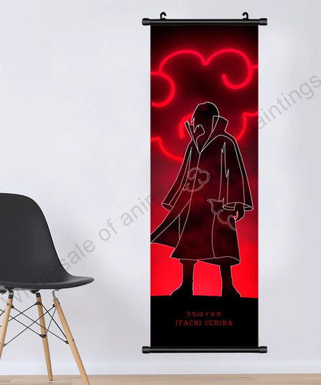 Naruto Villains Wall Scroll – Akatsuki Zetsu, Obito & Pain Canvas Poster