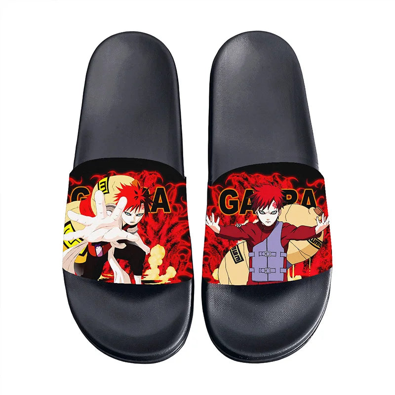 Anime Naruto Non-Slip Slippers Fashion Sasuke Design Cute Kawaii Home Sandals for Men And Women Ideal Holiday Gift