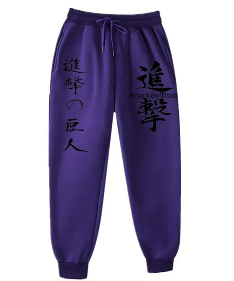 Attack on Titan Fashion Printed Comfortable Running Pants Trendy Versatile Sports Pants Men's Spring and Autumn Trousers S-3XL