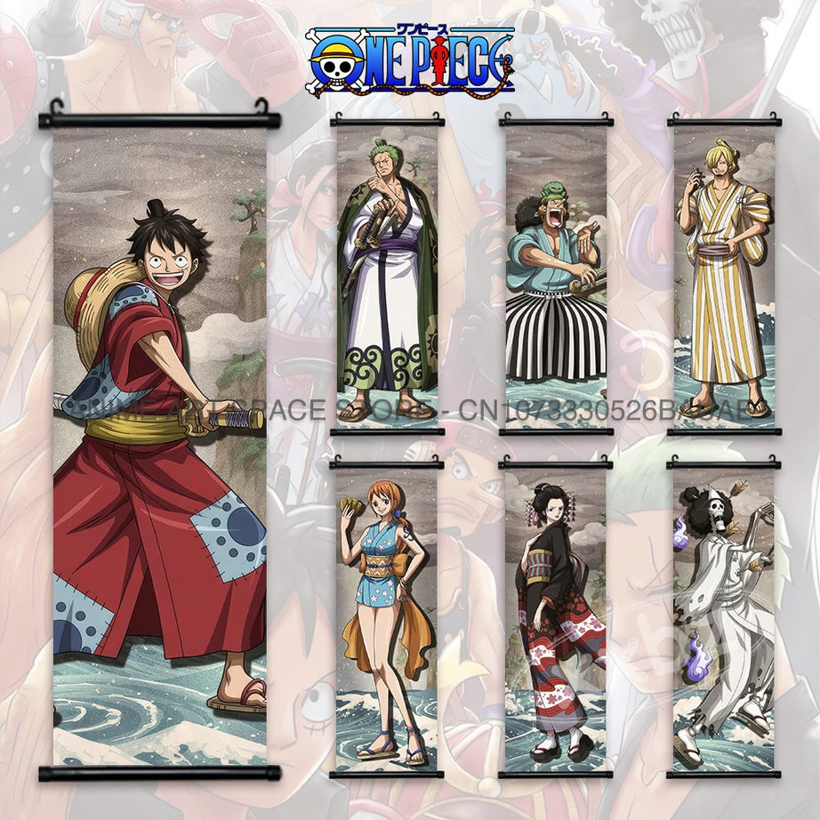 One Piece Canvas Scroll Poster - Wall Art Hanging