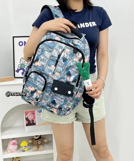Hatsune Miku New Bag Junior High Student Large Capacity High School Student Girls Middle School Backpack Holiday Gift