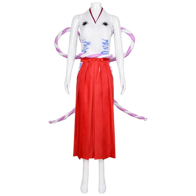One Piece Yamato (Wano) Cosplay Kimono — with Wig & Horns 4