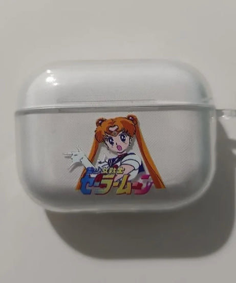 Anime Sailor Moon Transparent Case for Airpods 1 2 Pro Shockproof Silicon Headphone Earphone Cover for AirPods 3 Pro2 Shell Gift